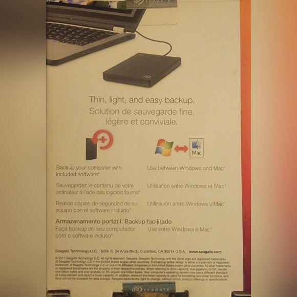 2TB external portable storage - Picture 2 of 2